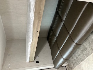 Right side couch flat in back room