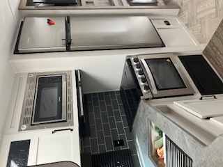 Stove and fridge